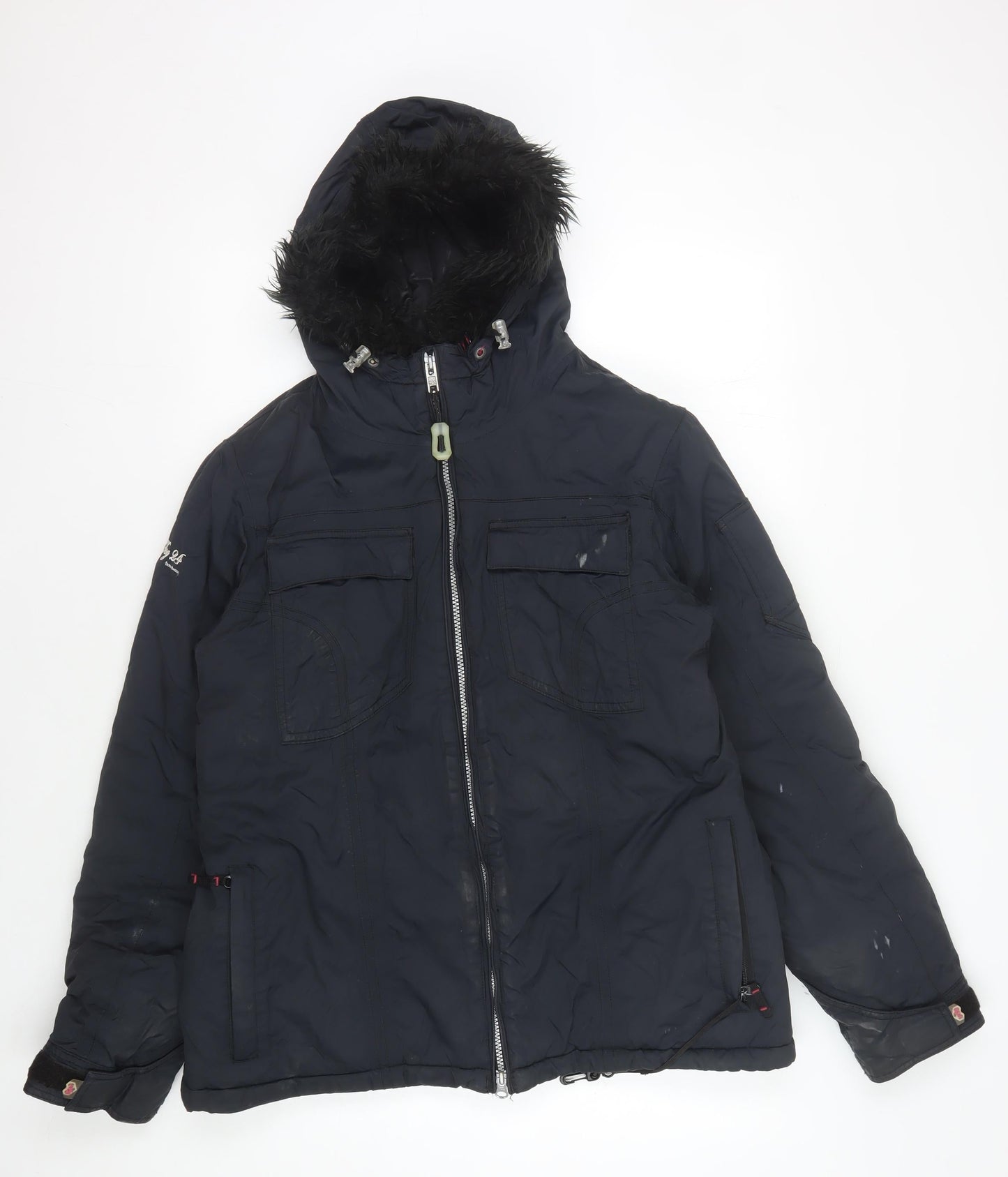Womens UK Size 14 Tog 24 Black Puffer Jacket