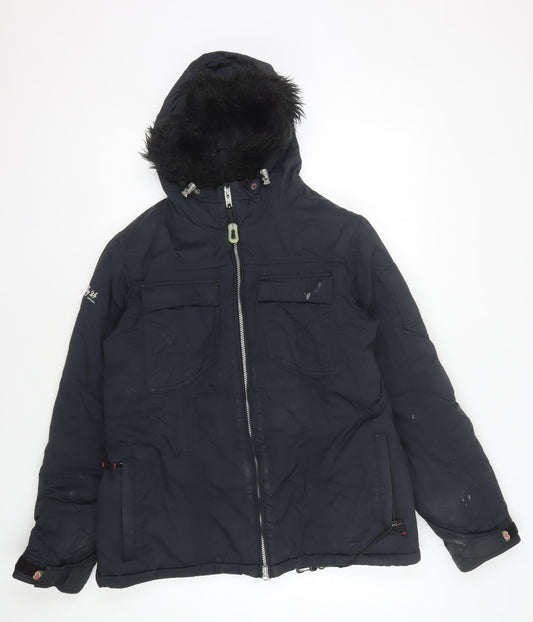 Womens UK Size 14 Tog 24 Black Puffer Jacket