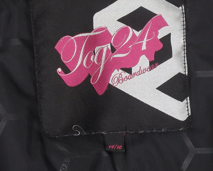 Womens UK Size 14 Tog 24 Black Puffer Jacket