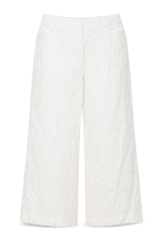 Womens UK Size 10 Oasis   White Trousers