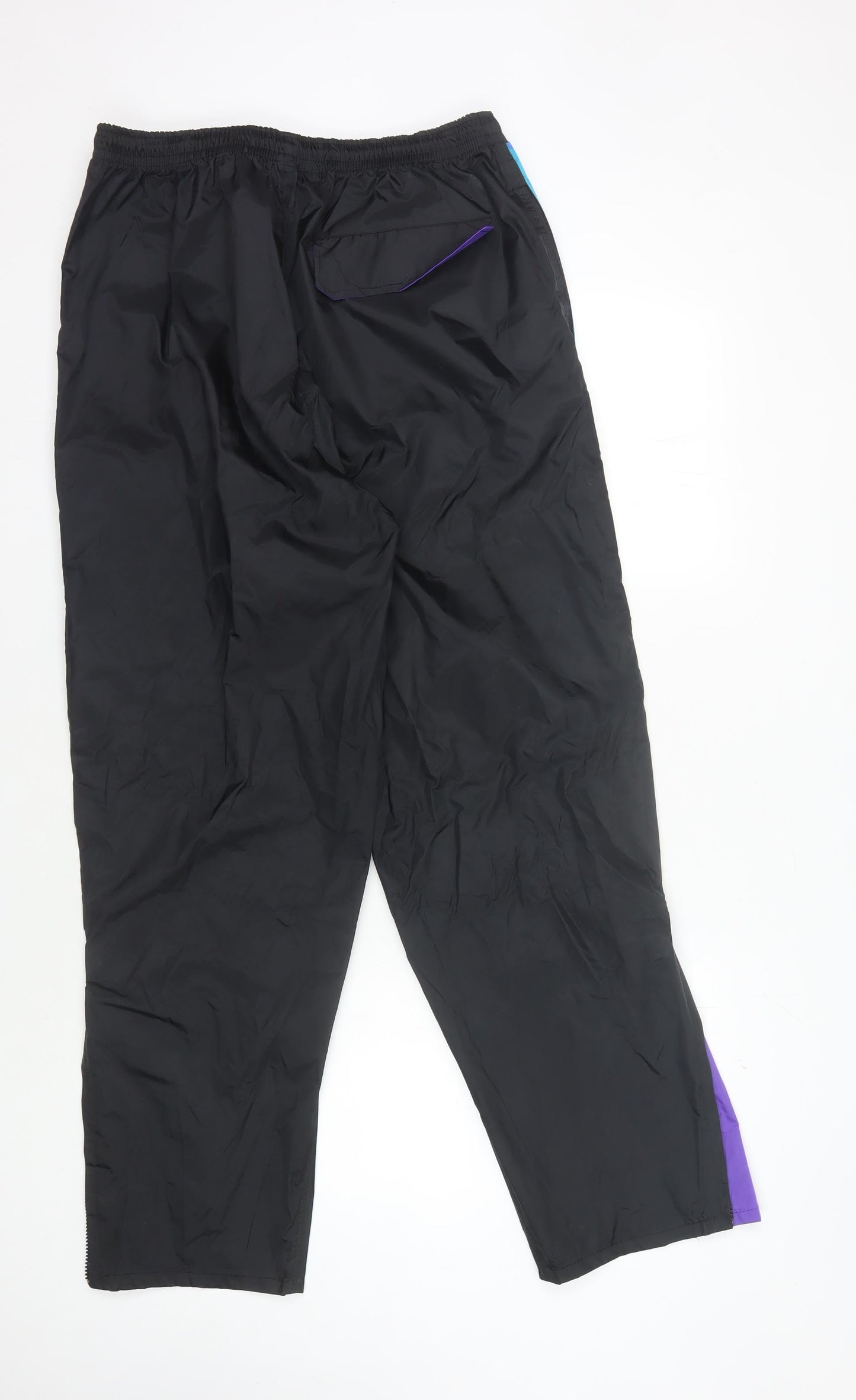 Outdoor Scene Men's Black Windbreaker Trousers L
