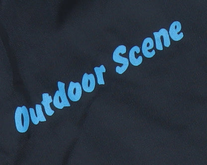 Outdoor Scene Men's Black Windbreaker Trousers L