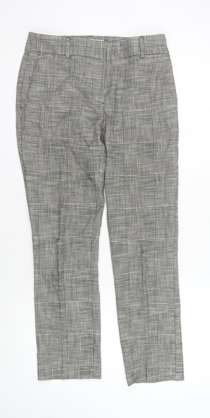Carolyn Donnelly Grey Check Women's Trousers Size 8