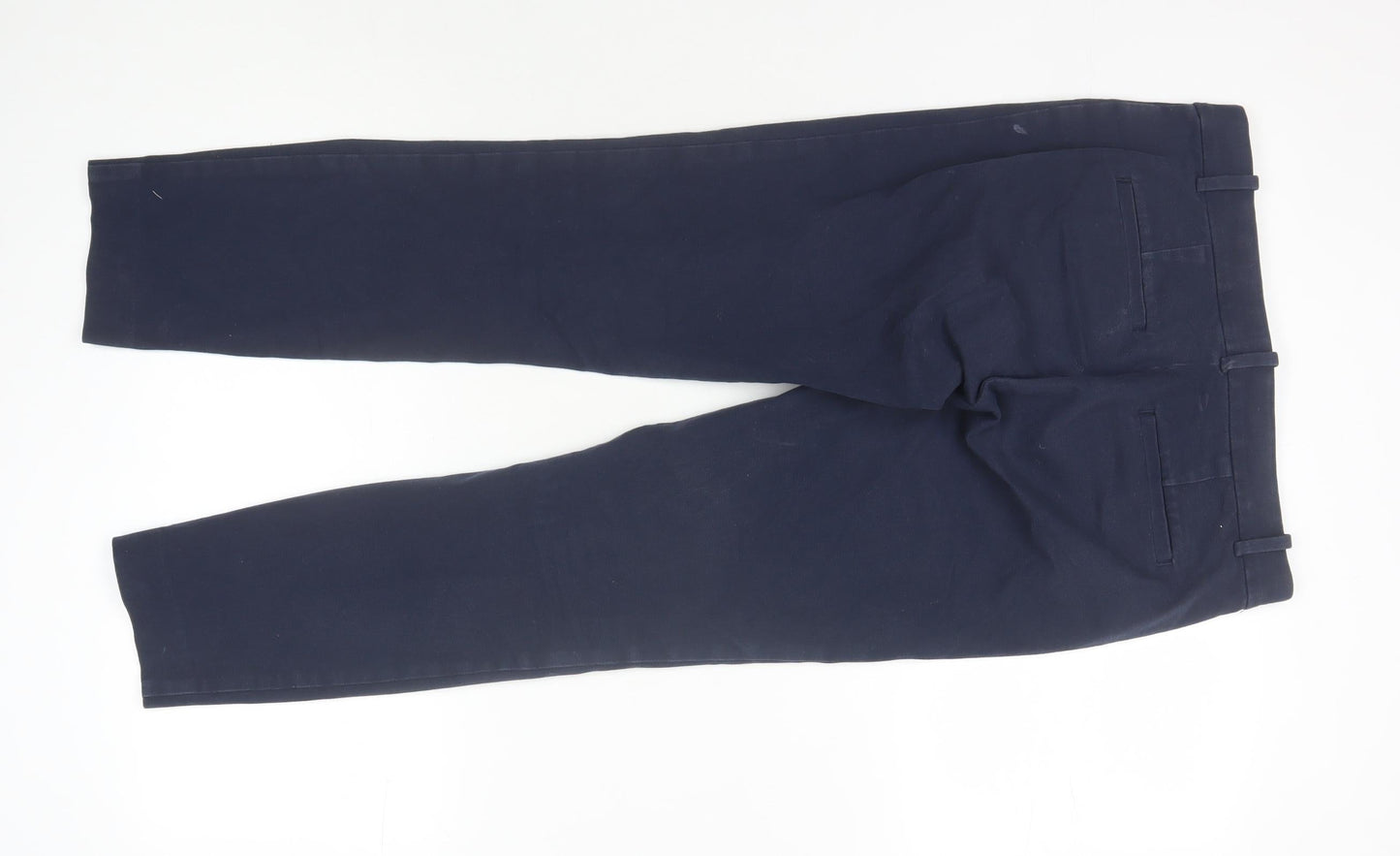 Womens UK Size 4R Gap Slim Fit Casual Workwear Blue Trousers