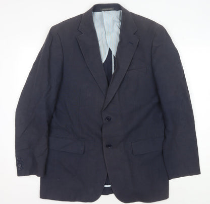 Mens UK Size 42 Greenwoods Regular Blue Suit Jacket