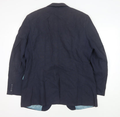 Mens UK Size 42 Greenwoods Regular Blue Suit Jacket