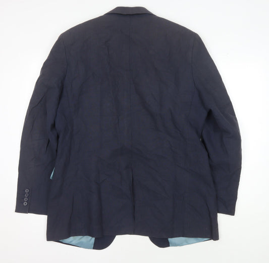 Mens UK Size 42 Greenwoods Regular Blue Suit Jacket