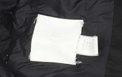 H&M Black Women's Puffer Jacket M - Winter Casual Style