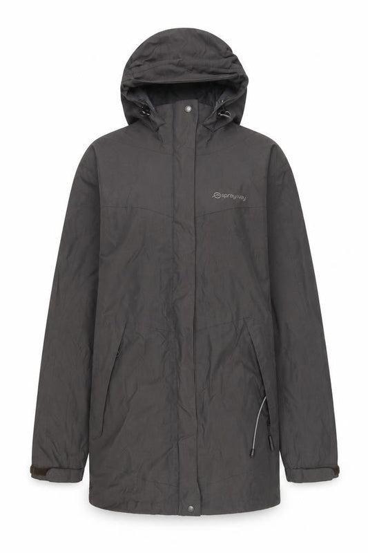 Womens UK Size 8 Sprayway Grey Rain Coat