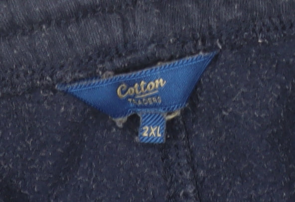 Cotton Traders Men's Blue Sweatpants 2XL Relaxed Fit