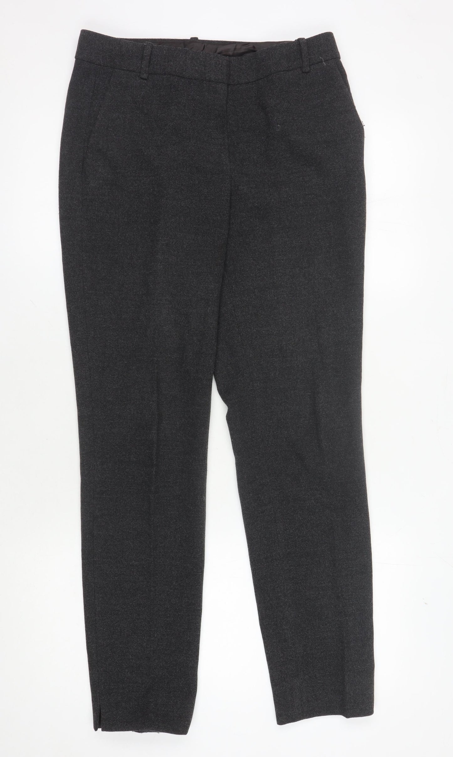 Massimo Dutti Women's Black Trousers Size 10