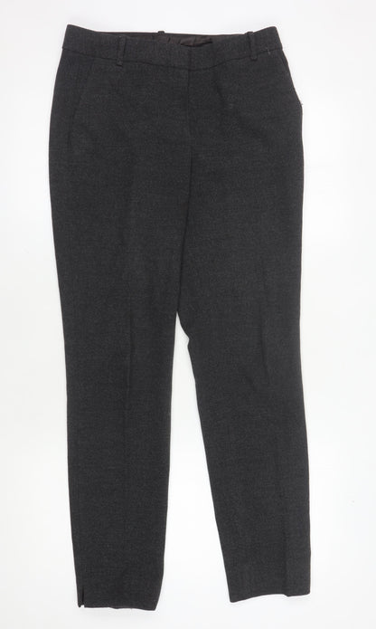 Massimo Dutti Women's Black Trousers Size 10