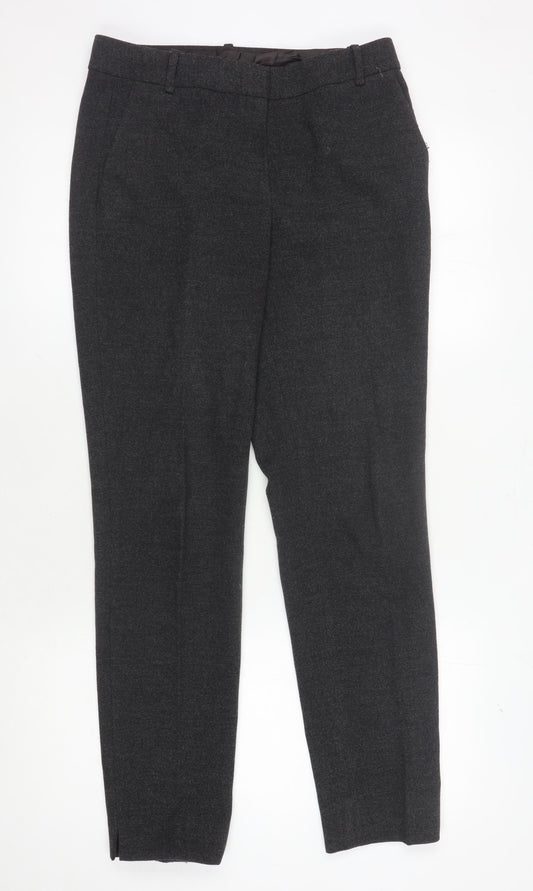 Massimo Dutti Women's Black Trousers Size 10