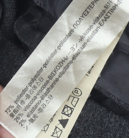 Massimo Dutti Women's Black Trousers Size 10