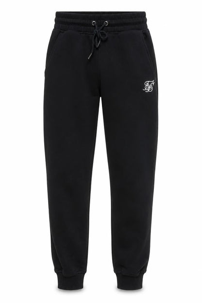 Mens UK Size S SikSilk Regular Fit Jogger Black Trousers