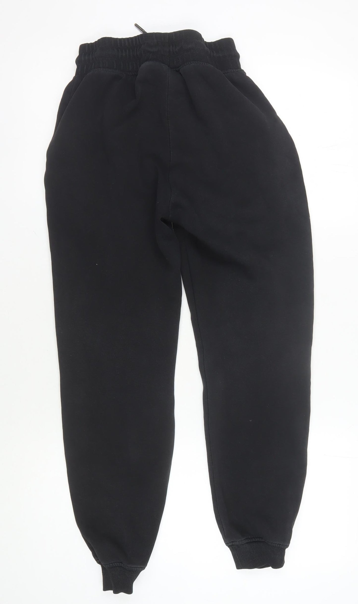 SikSilk Men's Black Jogger Trousers S, Elastic Waist