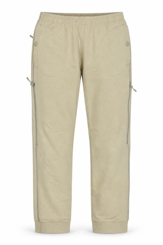 Front view of Adidas Stella McCartney Beige Trousers, size 8, Activewear