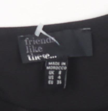 Friends Like These Black Women's Dress UK Size 8 Elegant