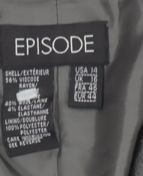 Womens UK Size 16 Episode  Grey Blazer