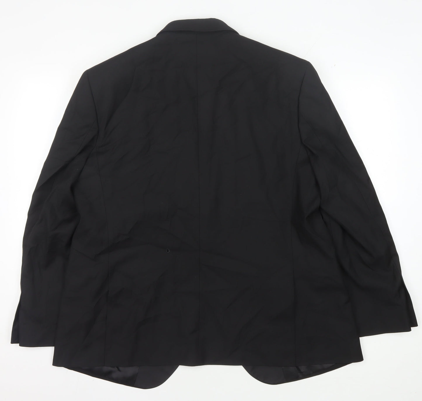 Mens UK Size 44 Marks and Spencer Regular Black Suit Tuxedo