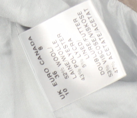 Precis Petite Women's White Pinstripe Blazer Size 10