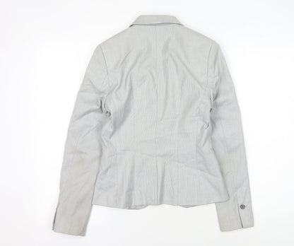 H&M Women's Grey Blazer, Size 6, Slim Fit, Business