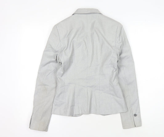 H&M Women's Grey Blazer, Size 6, Slim Fit, Business