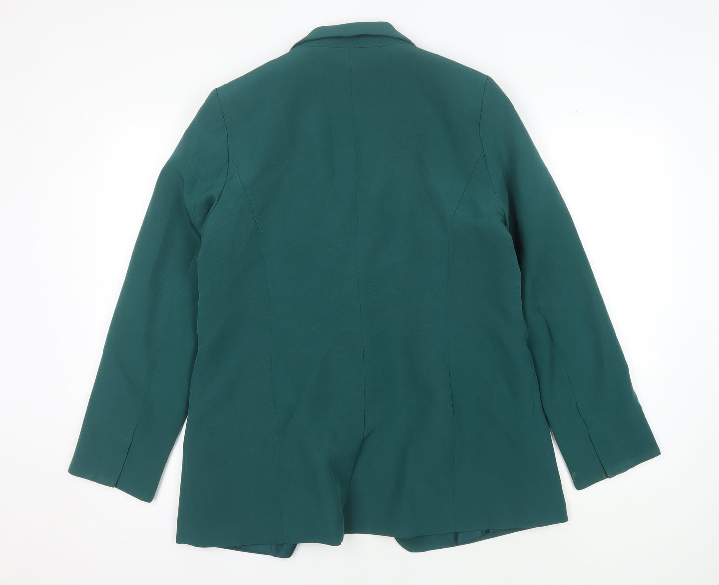 M&Co Women's Green Blazer Size 14 Notch Lapel