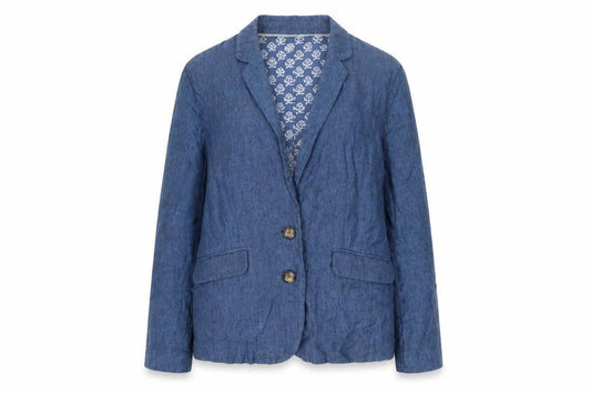Womens UK Size 12 EAST Regular Blue Blazer