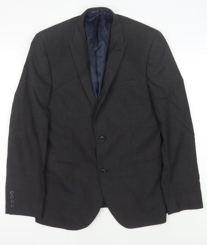 Mens UK Size 40 NEXT Regular Black Suit Jacket