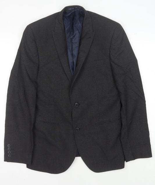 Mens UK Size 40 NEXT Regular Black Suit Jacket