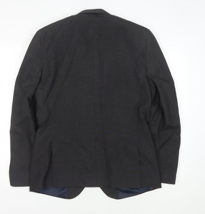Mens UK Size 40 NEXT Regular Black Suit Jacket
