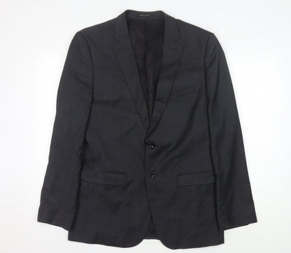 Mens UK Size 42 Zara Regular Black Suit Jacket