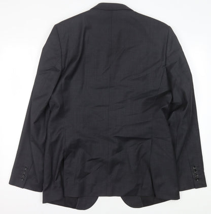 Mens UK Size 42 Zara Regular Black Suit Jacket