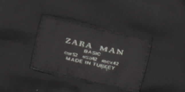Mens UK Size 42 Zara Regular Black Suit Jacket