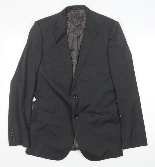 Mens UK Size 40 Zara Man Regular Grey Suit Jacket