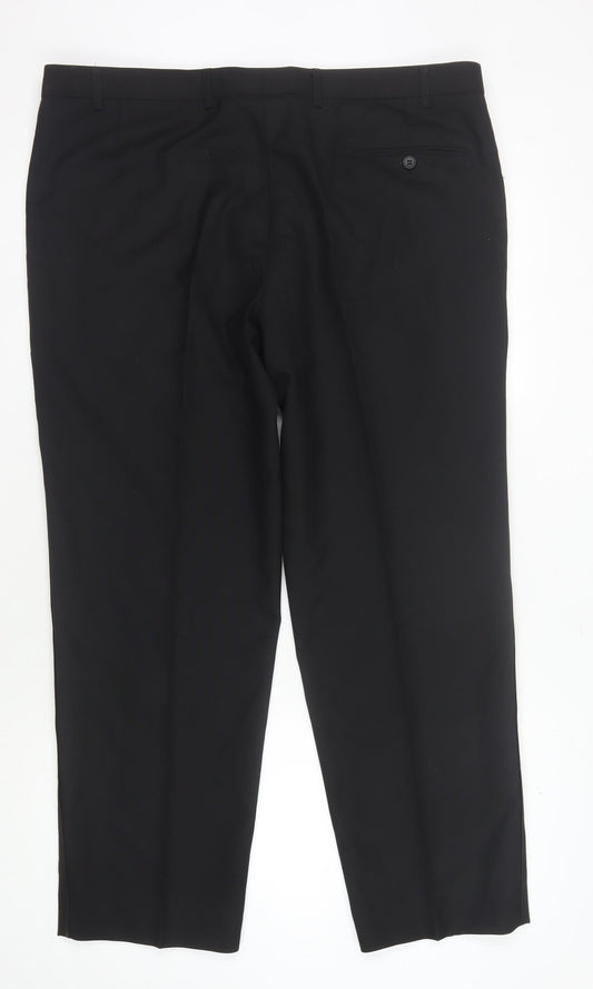 Marks and Spencer Men's Black Trousers, Size L
