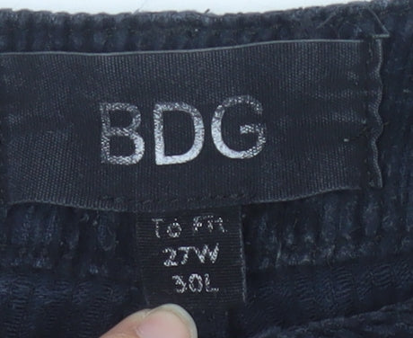 BDG Men's Black Corduroy Trousers 27W 30L