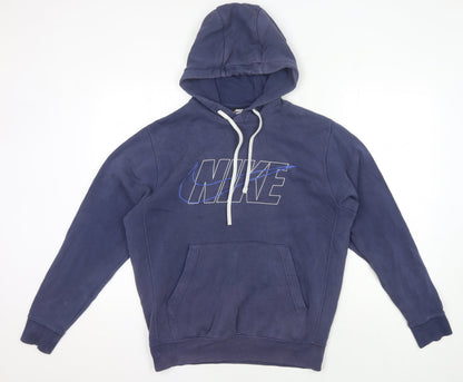 Mens UK Size S Nike Blue Pullover Hoodie