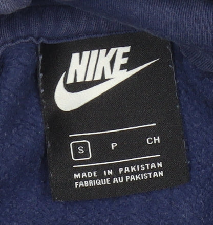 Mens UK Size S Nike Blue Pullover Hoodie