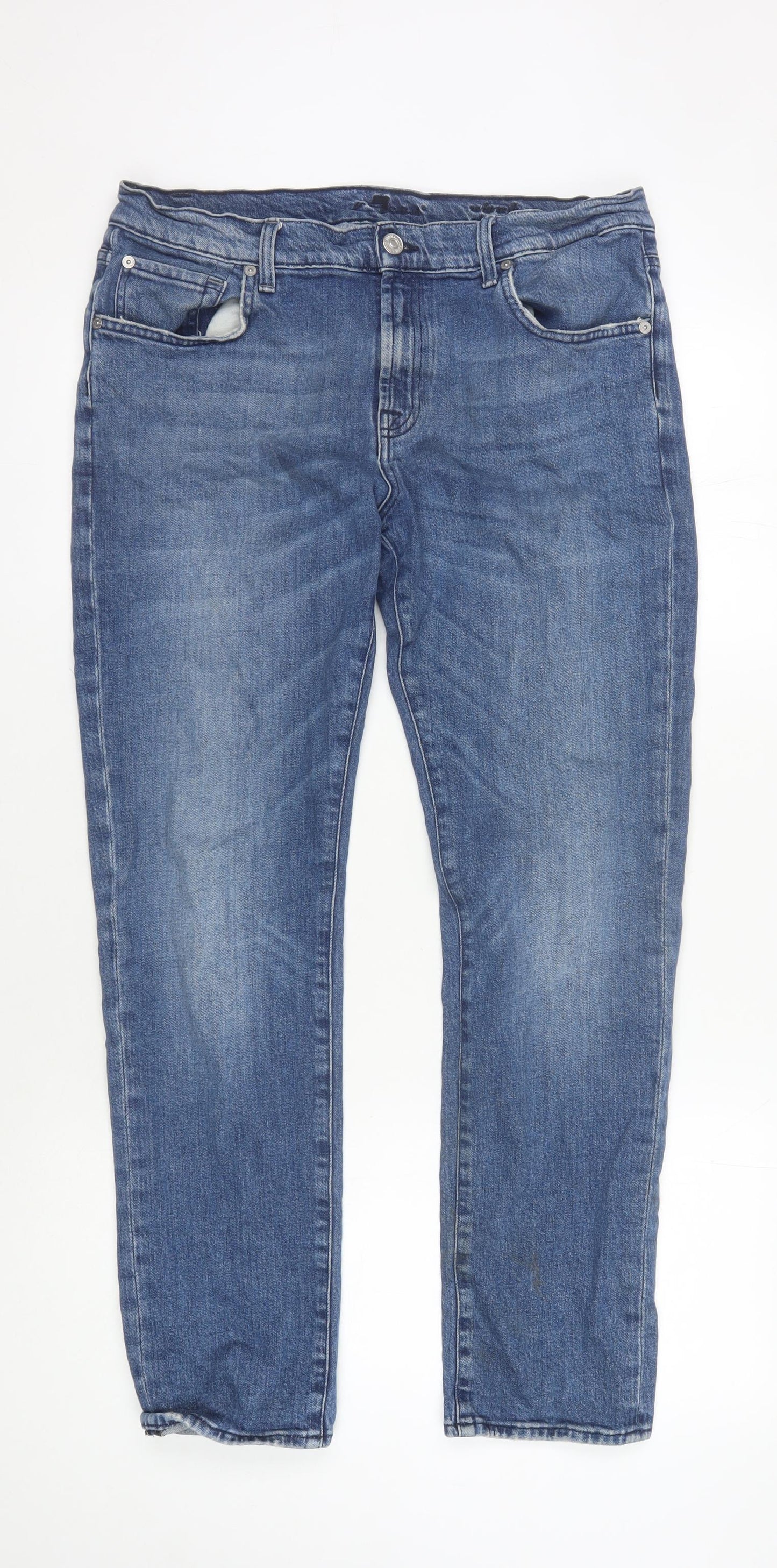 7 For All Mankind Men's Blue Slim Denim Jeans - Size 31