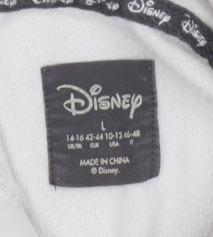 Disney Women’s Grey Hooded Long Sleeve Top