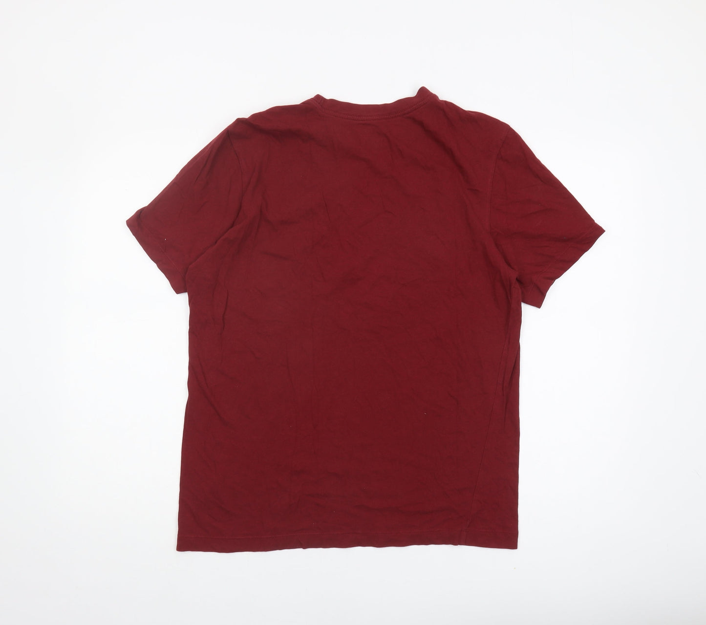 Nike Men's Red Medium Logo T-Shirt