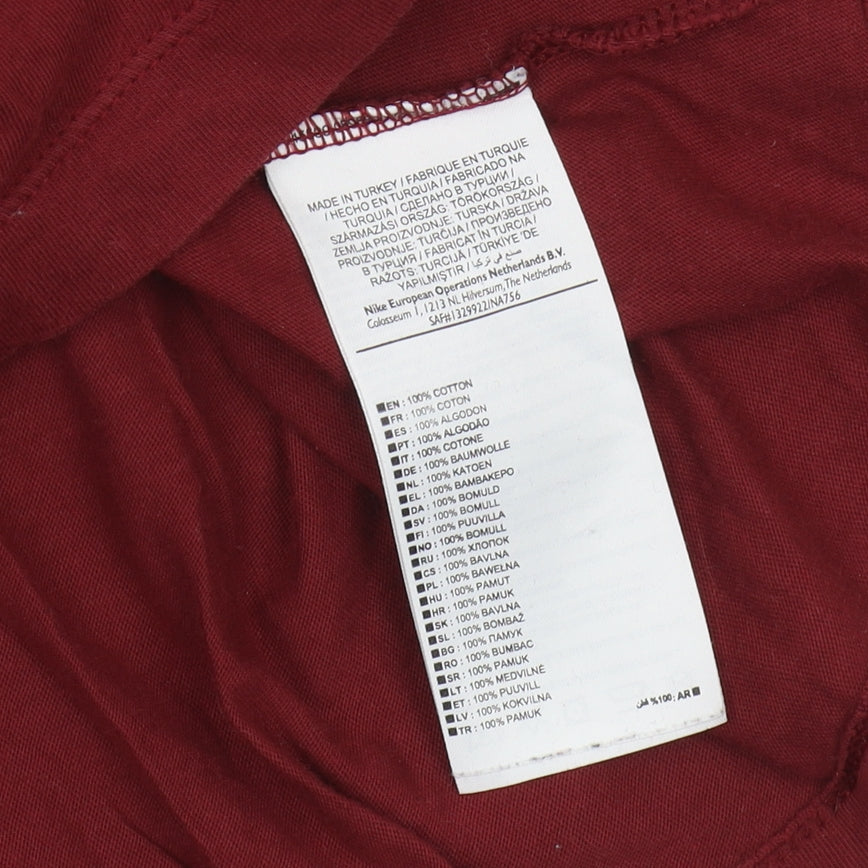 Nike Men's Red Medium Logo T-Shirt