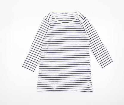 Noisy May Women's Striped Boat Neck T-Shirt, Size 14