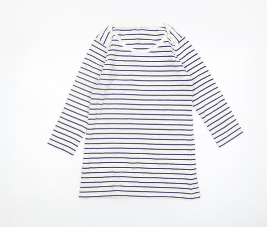 Noisy May Women's Striped Boat Neck T-Shirt, Size 14