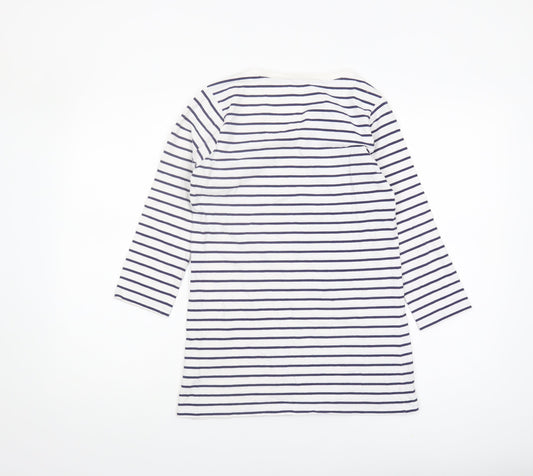 Noisy May Women's Striped Boat Neck T-Shirt, Size 14