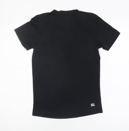 Bidi Badu Girls Black V-Neck T-Shirt Modal Blend - 11-12 Years