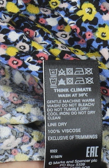 Womens UK Size 10 Marks and Spencer Multicoloured  Blouse