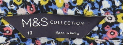 Womens UK Size 10 Marks and Spencer Multicoloured  Blouse